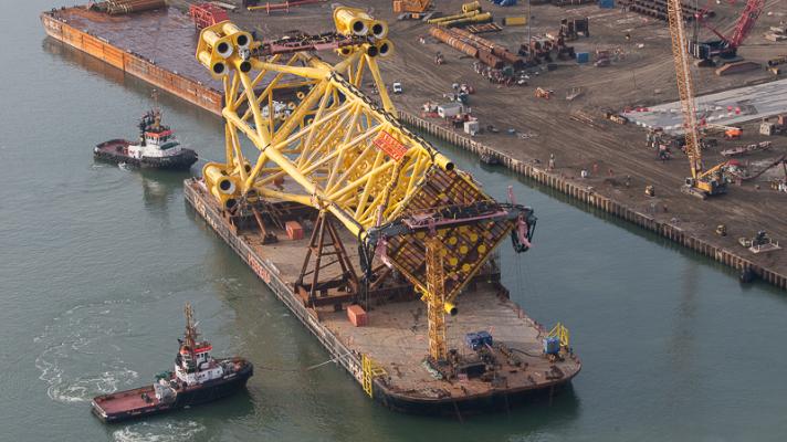 Culzean Wellhead jacket and Access Deck sail to final destination