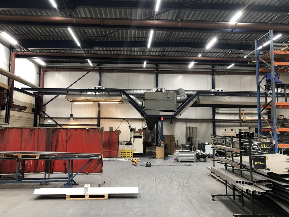 Macbuster ruimteventilatie lasdamp afzuiging